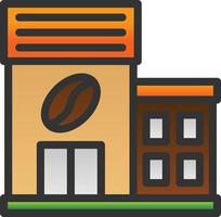 Coffee Shop Vector Icon Design