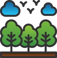 diseño de icono de vector de bosque