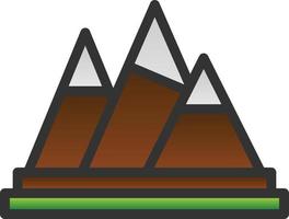 Mountains Vector Icon Design