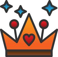 diseño de icono de vector de corona