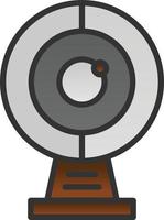 Round Webcam Vector Icon Design