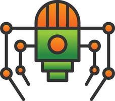 Nano Robot Vector Icon Design