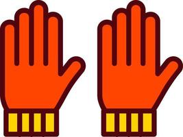 guantes, vector, icono vector