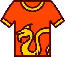 icono de vector de camisa