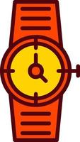 reloj, vector, icono vector