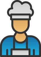 diseño de icono de vector de chef