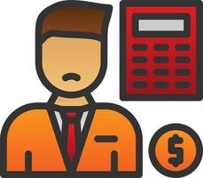 Accountant Vector Icon Design