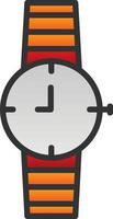 diseño de icono de vector de reloj de pulsera