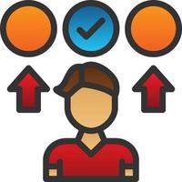 Decision Making Vector Icon Design