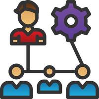 Organization Structure Vector Icon Design