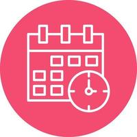 Time ANd Date Vector Icon Design