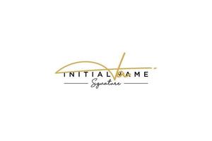 Initial IA signature logo template vector. Hand drawn Calligraphy lettering Vector illustration.