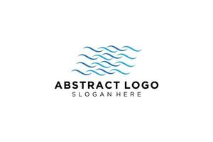 Abstract water wave splash logo symbol and icon design. vector