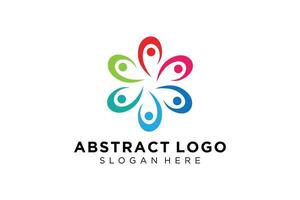 Vector abstract people and family logo collection,people icons, health logo template, care symbol.