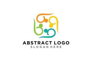 Vector abstract people and family logo collection,people icons, health logo template, care symbol.