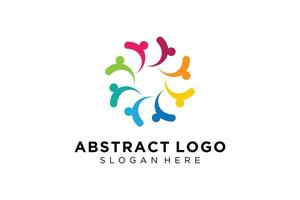 Vector abstract people and family logo collection,people icons, health logo template, care symbol.