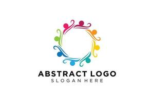 Vector abstract people and family logo collection,people icons, health logo template, care symbol.