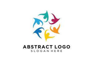 Vector abstract people and family logo collection,people icons, health logo template, care symbol.