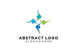 Vector abstract people and family logo collection,people icons, health logo template, care symbol.