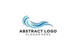 Abstract water wave splash logo symbol and icon design. vector