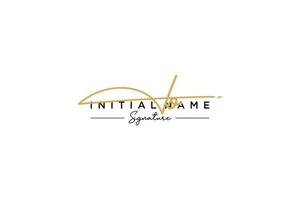 Initial IO signature logo template vector. Hand drawn Calligraphy lettering Vector illustration.