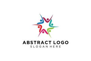 Vector abstract people and family logo collection,people icons, health logo template, care symbol.