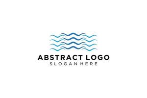 Abstract water wave splash logo symbol and icon design. vector