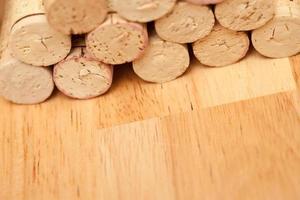 Stack of Wine Corks photo