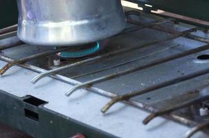 Camping Coffee on the Stove photo