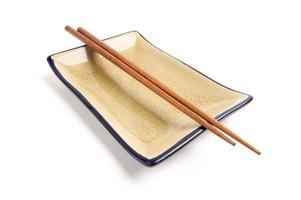 Abstract Chopsticks and Bowl photo