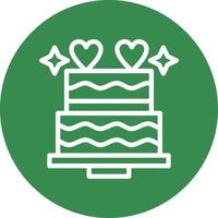 Wedding Cake Vector Icon Design