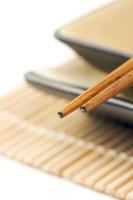 Abstract Chopsticks and Bowls photo