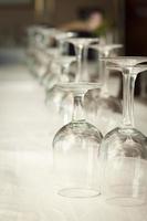 Drinking Glasses Abstract in Formal Dining Room photo
