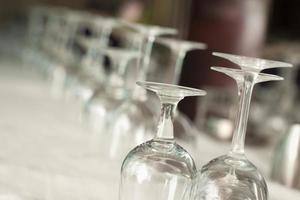 Drinking Glasses Abstract in Formal Dining Room photo