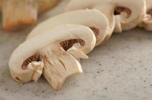 Mushrooms on a Cutting Board photo