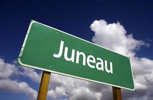 Juneau Green Road Sign photo