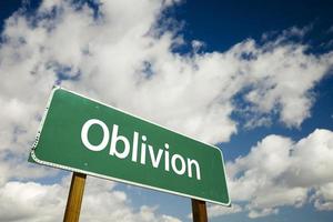 Oblivion Road Sign photo