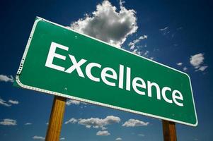 Excellence Road Sign photo