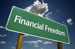 Financial Freedom Road Sign photo