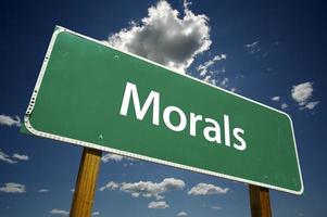 Morals Road Sign photo