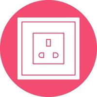 Power Socket Vector Icon Design