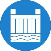 Hydro Power Plant Vector Icon Design