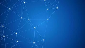 Abstract blue background with moving lines and dots. Network connection. Internet connection. Visualization of big data. 3d rendering. photo