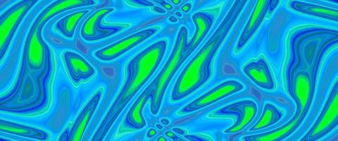 Neon cyan abstract background with liquify flow. Glossy liquid acrylic paint texture. Abstract blue wave fluid texture background. Marble textured abstract royal background. photo