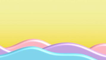 Abstract background wave colorful 3d simple modern elegant premium photo