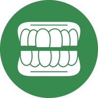 Denture Vector Icon Design