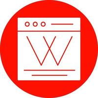 Wiki Vector Icon Design