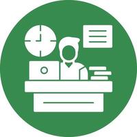 Office TIme Vector Icon Design