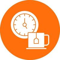 diseño de icono de vector de tiempo de té