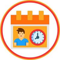 diseño de icono de vector de horas de trabajo